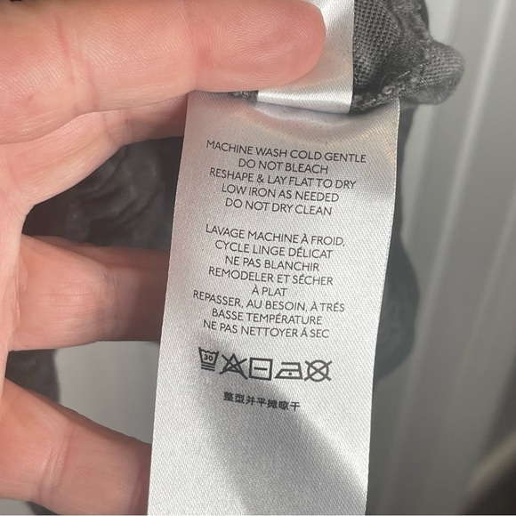 Pilcro Shelley Washed Oversized Slub Tie Front Top in Black/Gray Oversized M - Picture 9 of 10